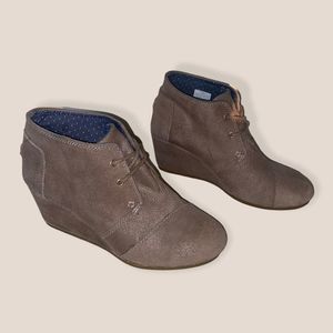 Stylish Brown Wedge Ankle Boots